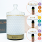 Aroma Diffuser with Blended Oil Steps - Stress relief, Energy Boost, Sleep & Hormone Balance
