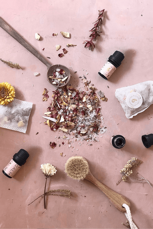 Epsom salts and essential oils