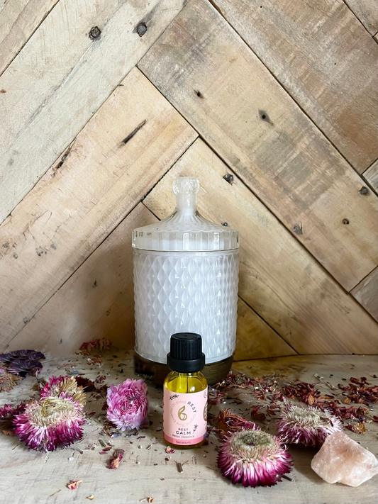 Aroma Diffuser with Rest Calm Blended Oil