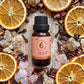 Keyring Diffuser & Festive Calm Organic Essential Oil 10ml - Ground, Uplift & Warm