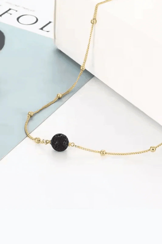 Necklace and Live Calm Essential Oils