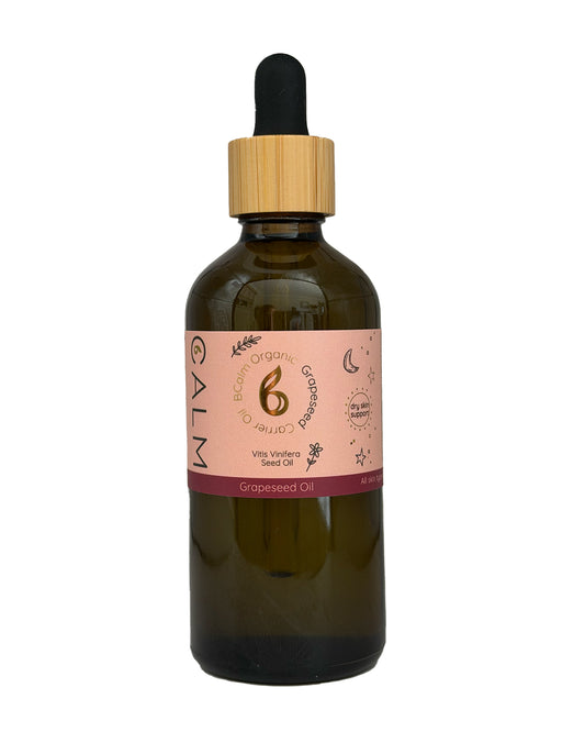 Organic Grapeseed Carrier Oil – Lightweight Face & Massage Oil