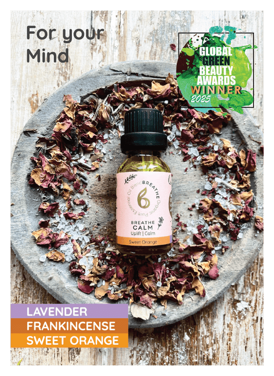 Breathe Calm – Stress Relief & Uplift Blend with Sweet Orange, Lavender & Frankincense