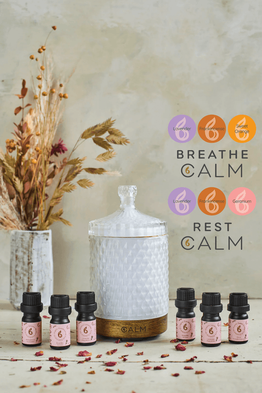 Aroma Diffuser with Breathe and Rest Calm Oil Sets