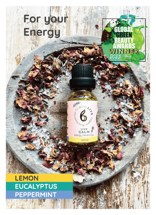 Live Calm – Energy & Immunity Boost Blend with Eucalyptus, Lemon & Peppermint