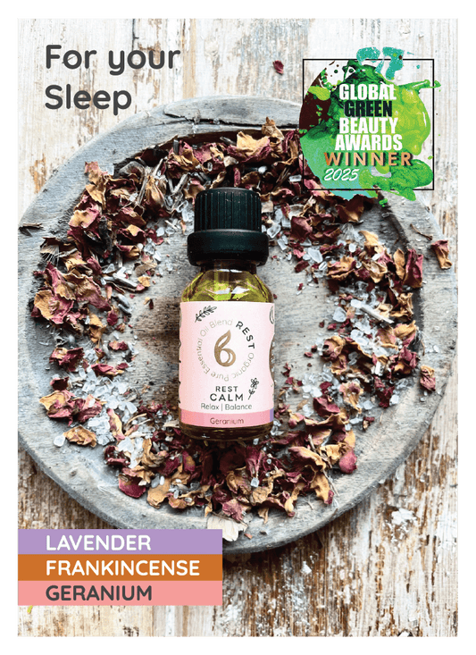 Rest Calm – Sleep & Hormone Balance Blend with Lavender, Geranium & Frankincense