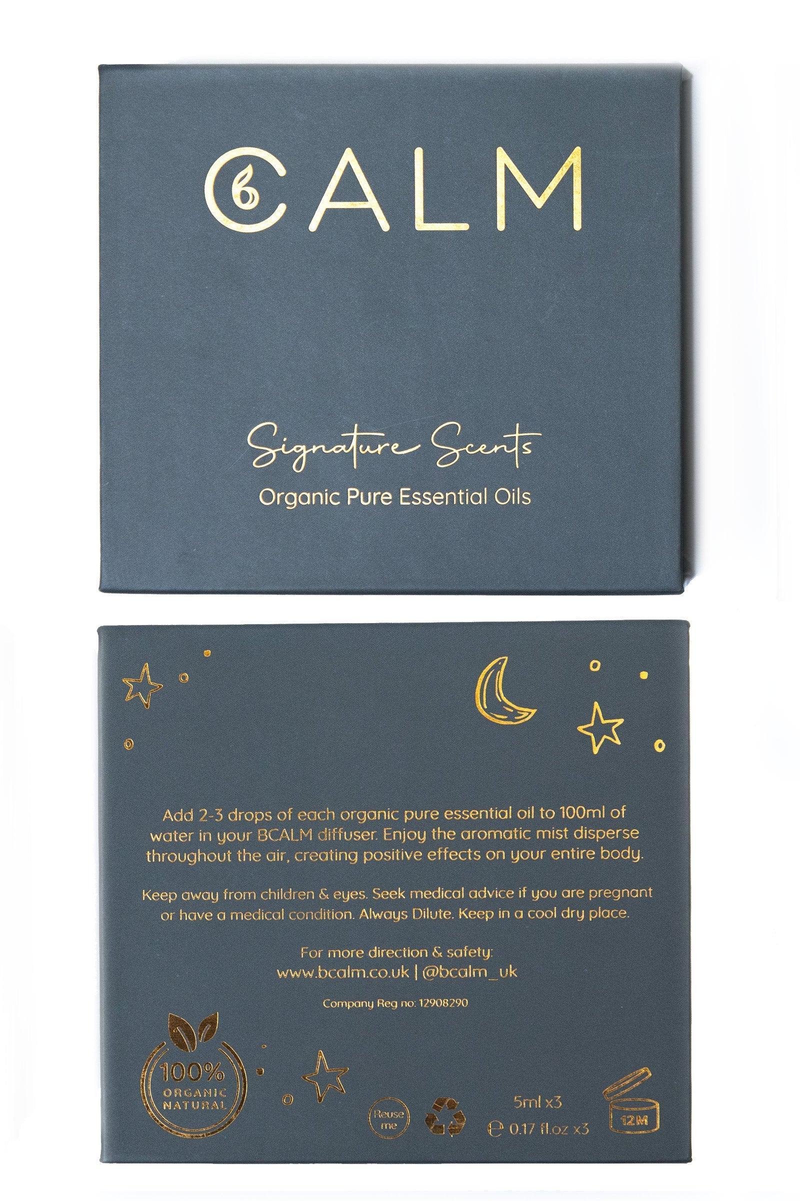 BCALM Signature Scent Packing Box